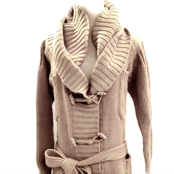 YVES SAINT LAURENT COATS BEIGES WOOL - Picture 1 of 12